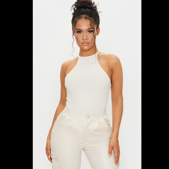 Textured Racerback Bodysuit - Picture 2 of 2